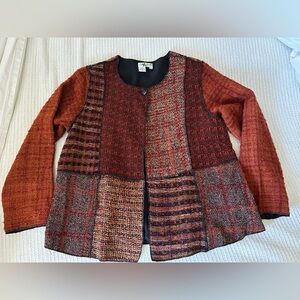 Coldwater Creek Texture fall tones  swing Jacket